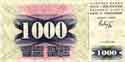 Bosnia and Herzegovina, 1000 dinars