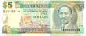 Barbados, 5 dollars 2002