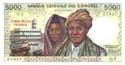 Comores, 5000 francs 1984, P12