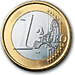 1 euro, face side