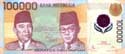 Indonesia, 100.000 rupees, polymer