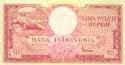 Indonesia, 50 rupees 1957, P50
