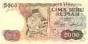 Indonesia, 5000 rupees 1980, P120