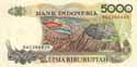 Indonesia, 5000 rupees 1992, P130