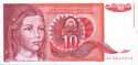 Jugoslavia, 10 dinars 1990