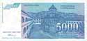 Jugoslavia, 5000 dinars 1994