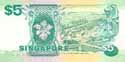 Singapore, 5 dollars 1989