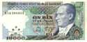 Turkey, 10.000 lira 1992, P199