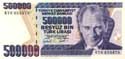 Turkey, 500.000 lira 1998, P212