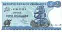 Zimbabwe, 2 dollars 1980, P1