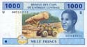 Central Africa, 1000 francs CFA 2002, Pnew