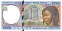Central Africa, 10.000 francs CFA 1993, P605P