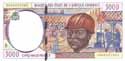 Central Africa, 5000 francs CFA 1993, P204E