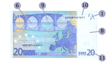 Europe, 20 euros 2001, reverse