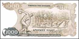 Greece, 1000 drachmas
