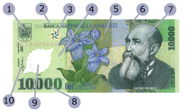 Romania, 10.000 leu 2000, obverse
